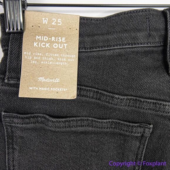 NEW Madewell Kick Out Crop Jeans in Starkey Wash, 25 - Picture 10 of 15